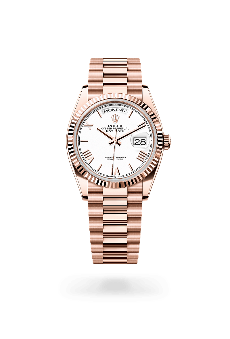 rolex Day-Date in 18 kt Everose gold,  - Sylvans