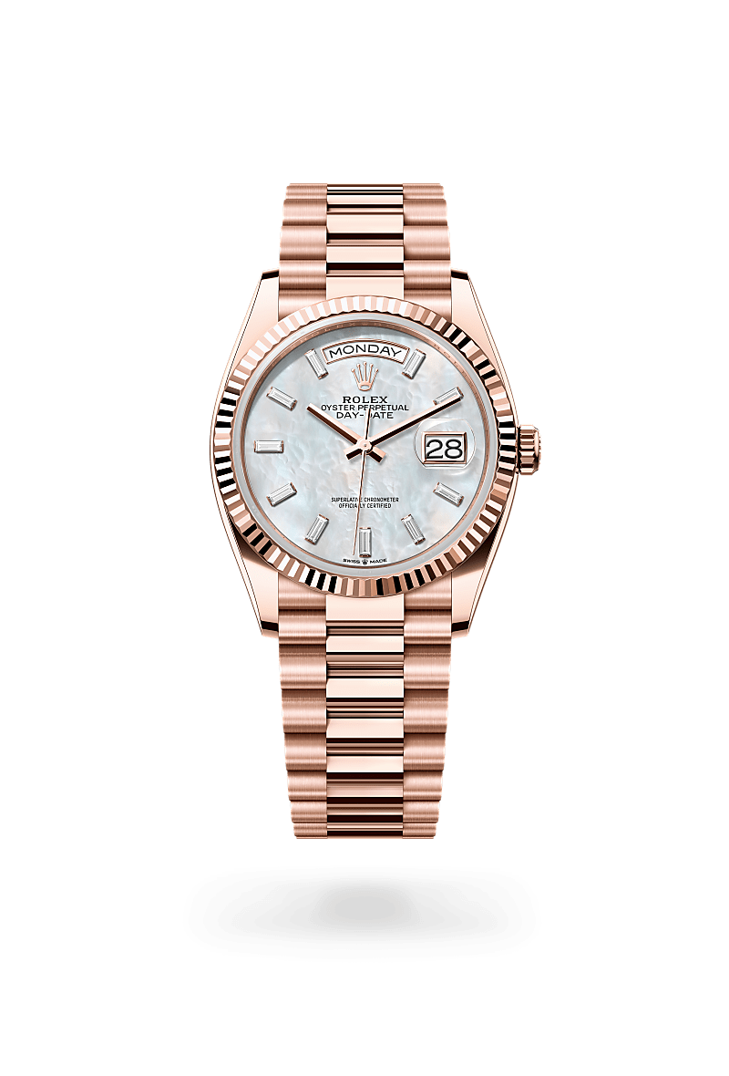 rolex Day-Date in 18 kt Everose gold,  - Sylvans