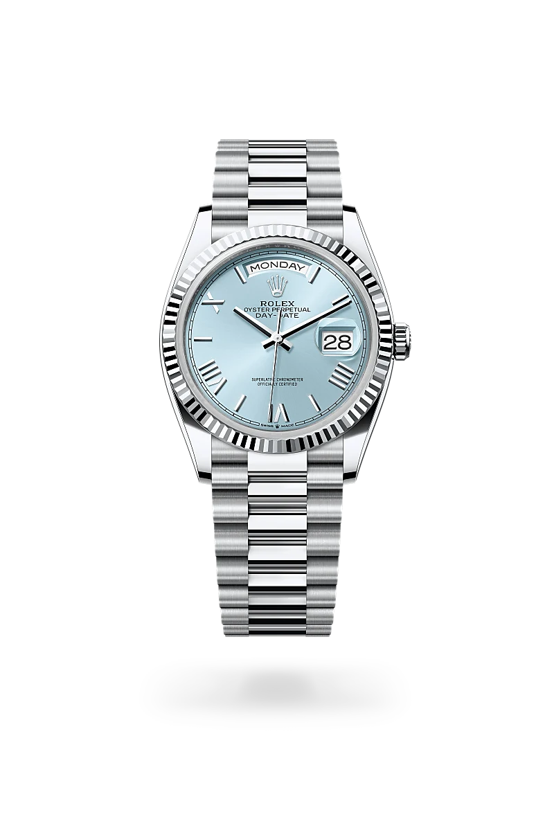 rolex Day-Date in Platinum, M128236-0018 - Sylvan's Jewelers