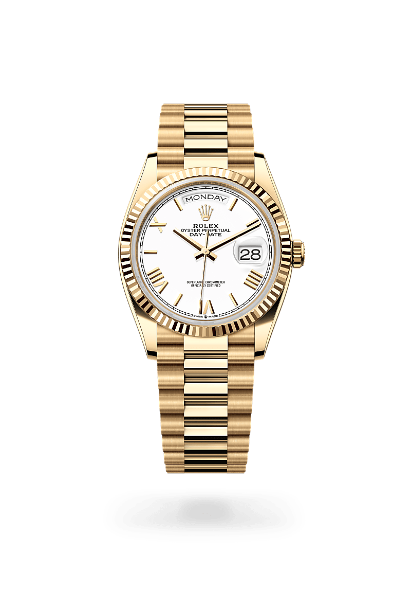 rolex Day-Date in 18 kt yellow gold,  - Sylvans