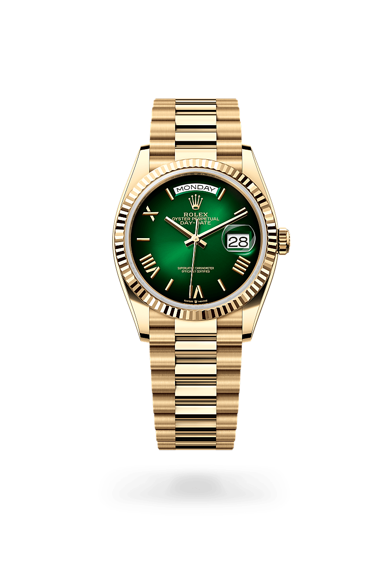 rolex Day-Date in 18 kt yellow gold,  - Sylvans