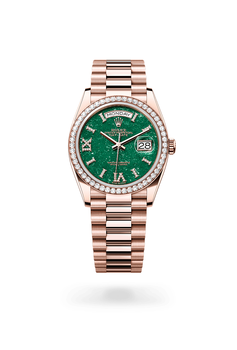 rolex Day-Date in 18 kt Everose gold,  - Sylvans