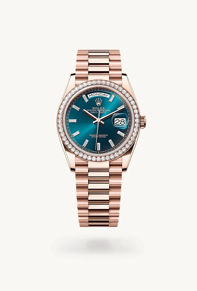 Rolex Day-Date in 18 kt Everose gold, M128345RBR-0083 - Sylvan's Jewelers