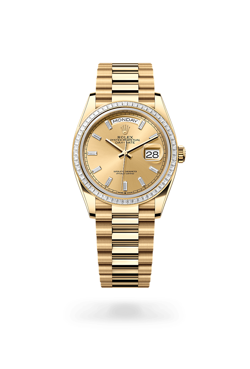 rolex Day-Date in 18 kt yellow gold,  - Sylvans