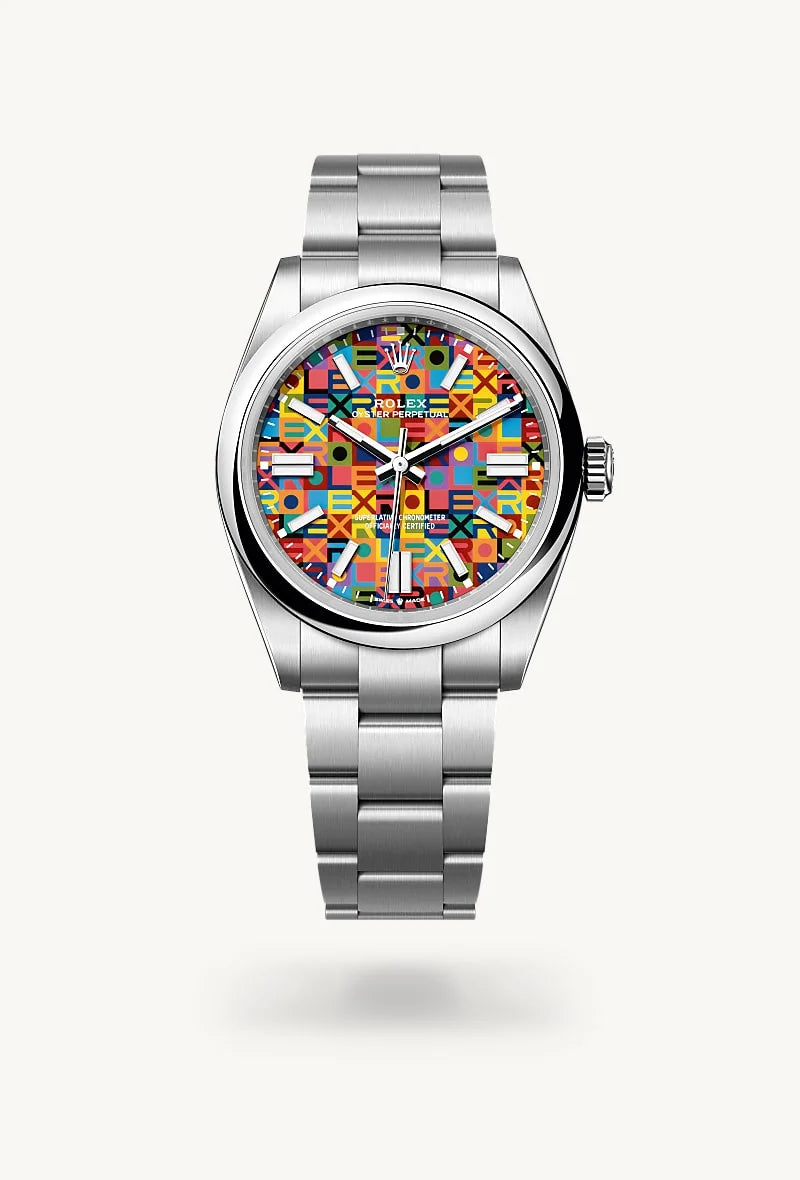 rolex Oyster Perpetual in Oystersteel, M134300-0010 - Sylvan's Jewelers