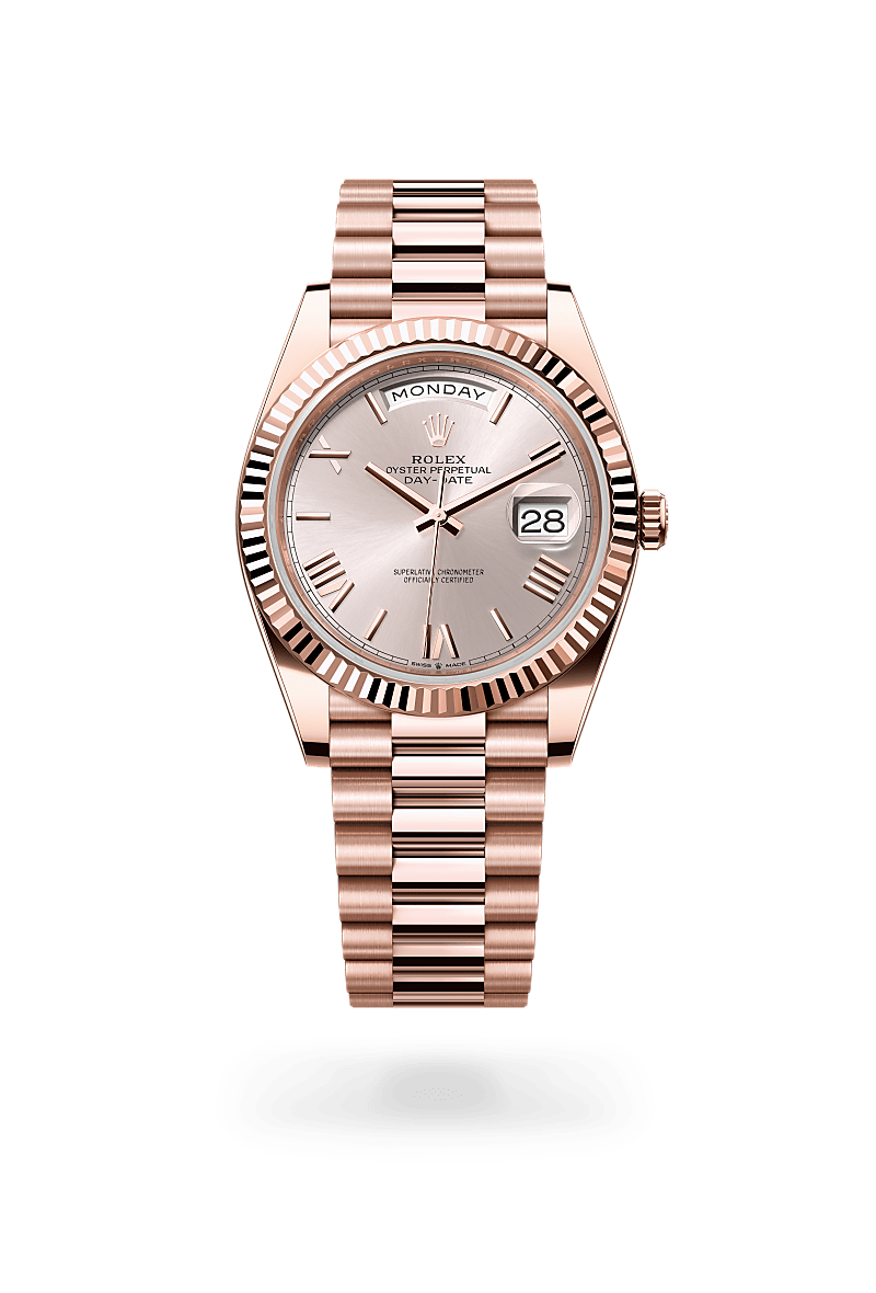 rolex Day-Date in 18 kt Everose gold,  - Sylvans