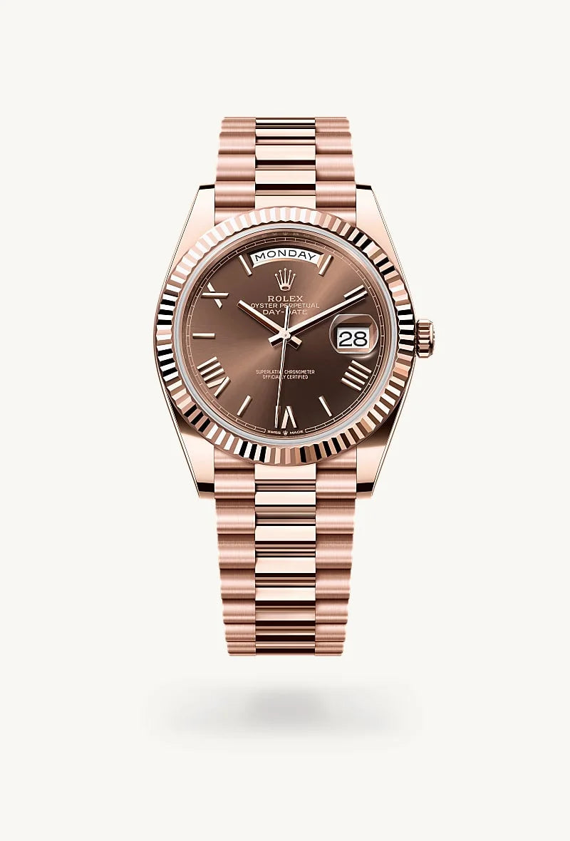 Rolex Day-Date in 18 kt Everose gold, M228235-0002 - Sylvan's Jewelers