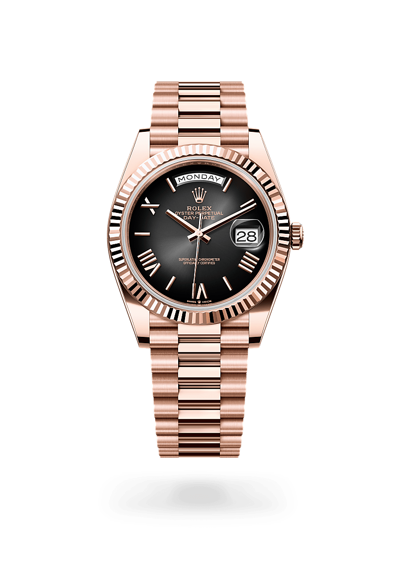 rolex Day-Date in 18 kt Everose gold,  - Sylvans