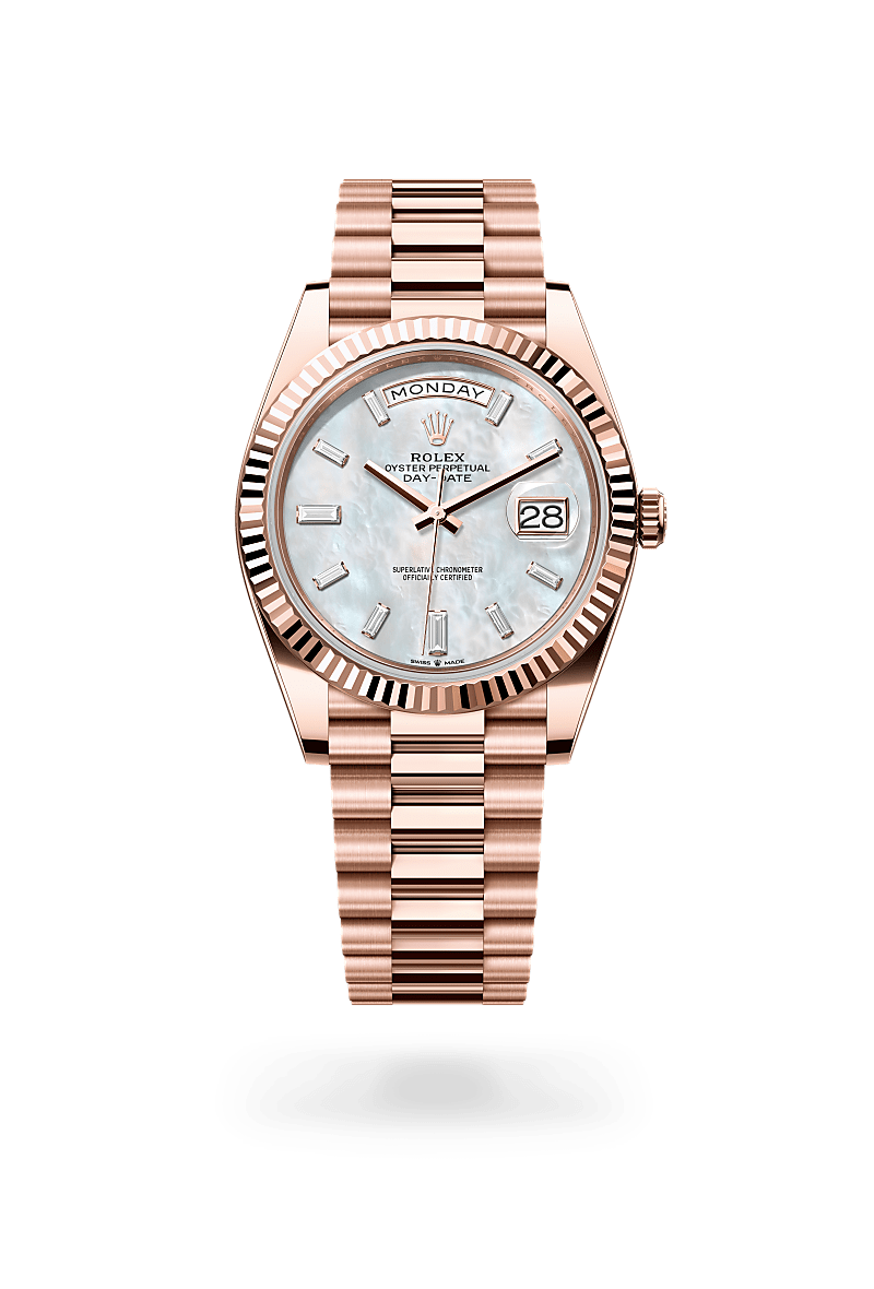 rolex Day-Date in 18 kt Everose gold,  - Sylvans