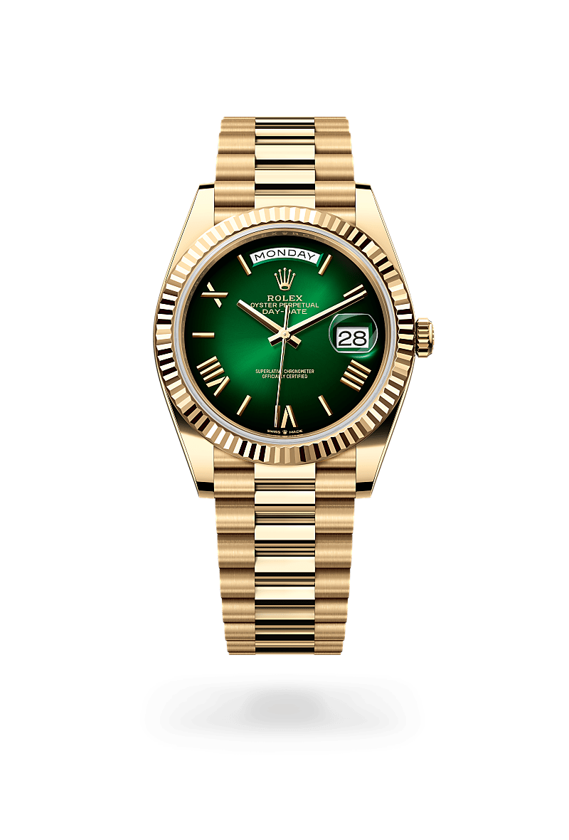 rolex Day-Date in 18 kt yellow gold,  - Sylvans