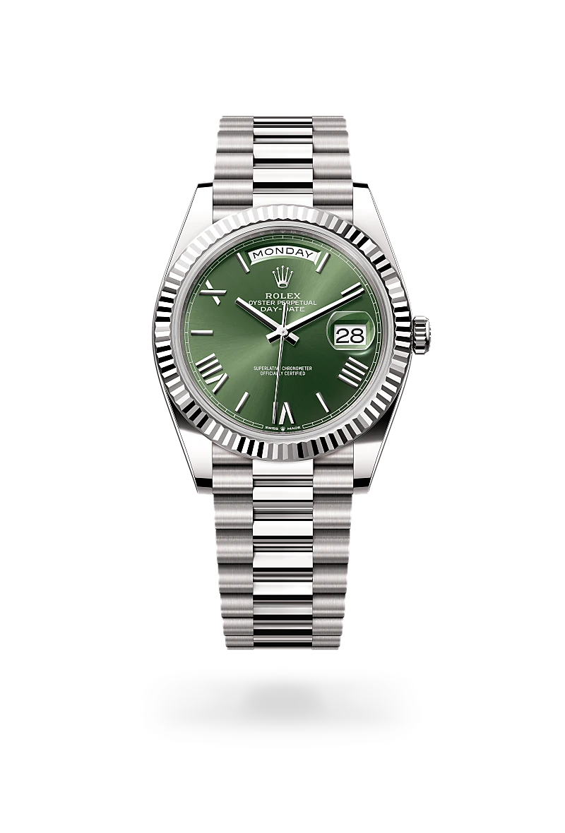 Rolex Day-Date in 18 kt white gold, M228239-0033 - Sylvans