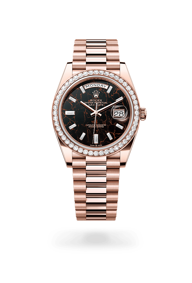 rolex Day-Date in 18 kt Everose gold,  - Sylvans