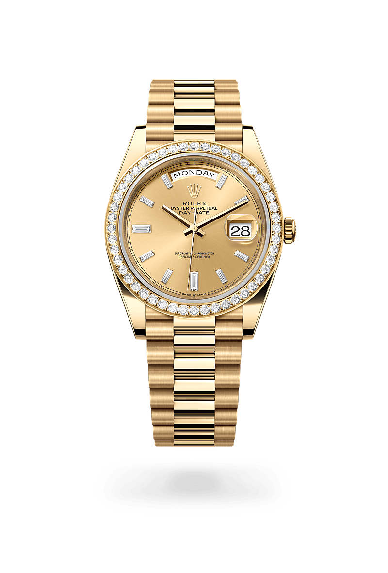 rolex Day-Date in 18 kt yellow gold,  - Sylvans