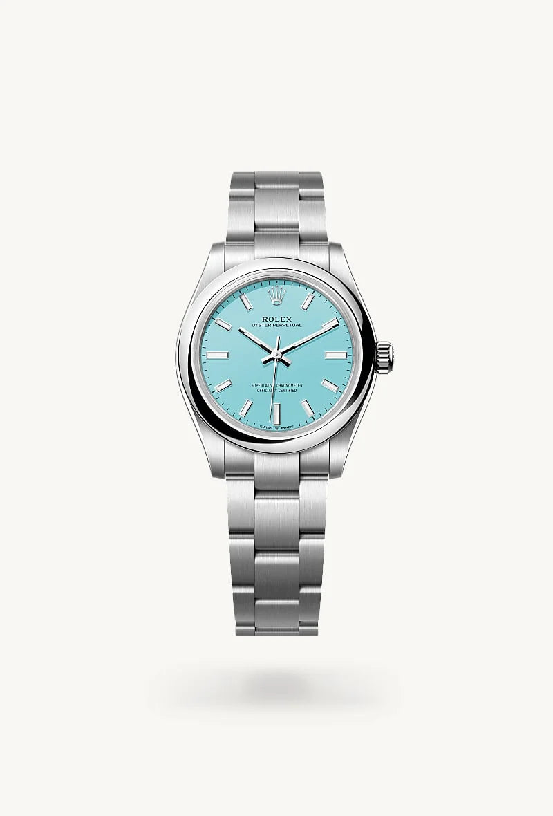 rolex Oyster Perpetual in Oystersteel, M277200-0007 - Sylvan's Jewelers