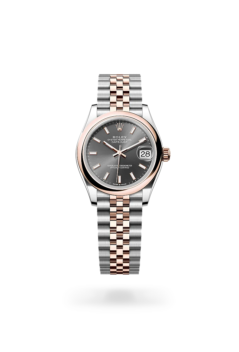 Rolex Datejust in Everose Rolesor - combination of Oystersteel and Everose gold, M278241-0018 - Sylvans