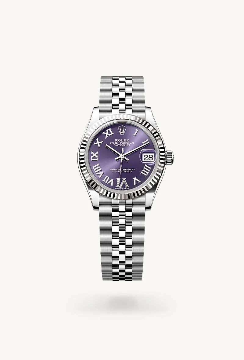 Rolex Datejust in White Rolesor - combination of Oystersteel and white gold, M278274-0026 - Sylvan's Jewelers