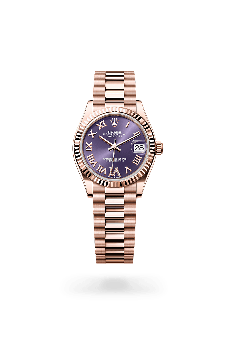 rolex Datejust in 18 kt Everose gold, M278275-0029 - Sylvan's Jewelers