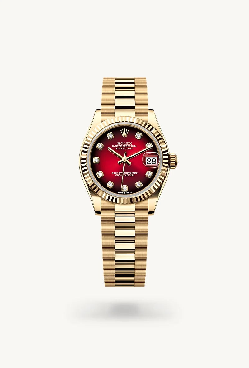 Rolex Datejust in 18 kt yellow gold, M278278-0049 - Sylvan's Jewelers