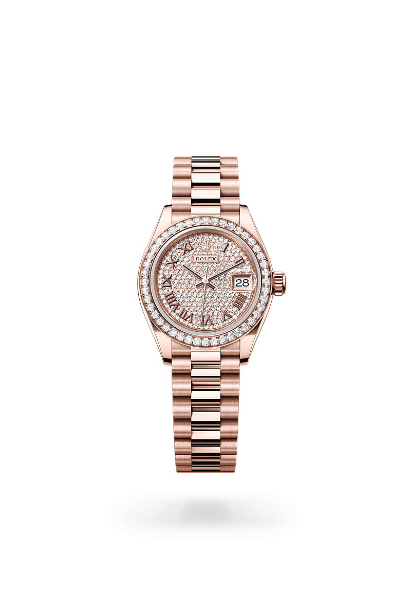 rolex Lady-Datejust in 18 kt Everose gold,  - Sylvans