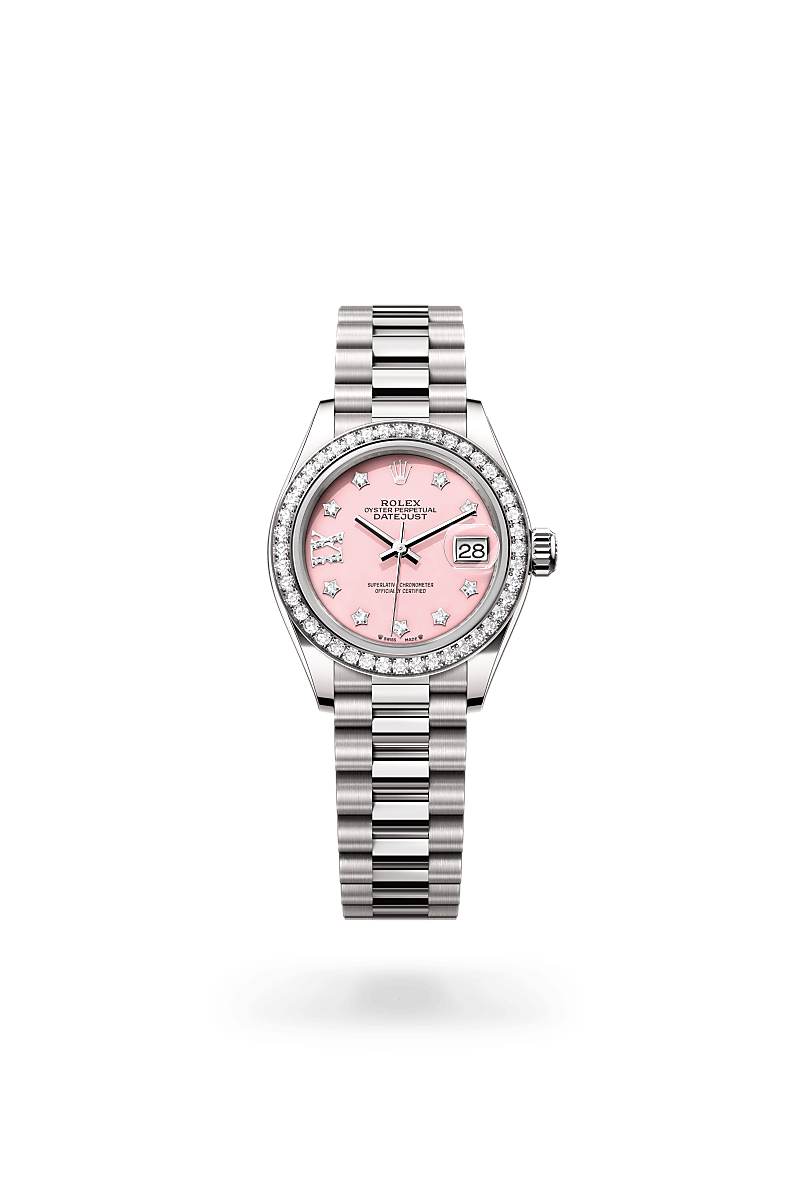 rolex Lady-Datejust in 18 kt white gold,  - Sylvans