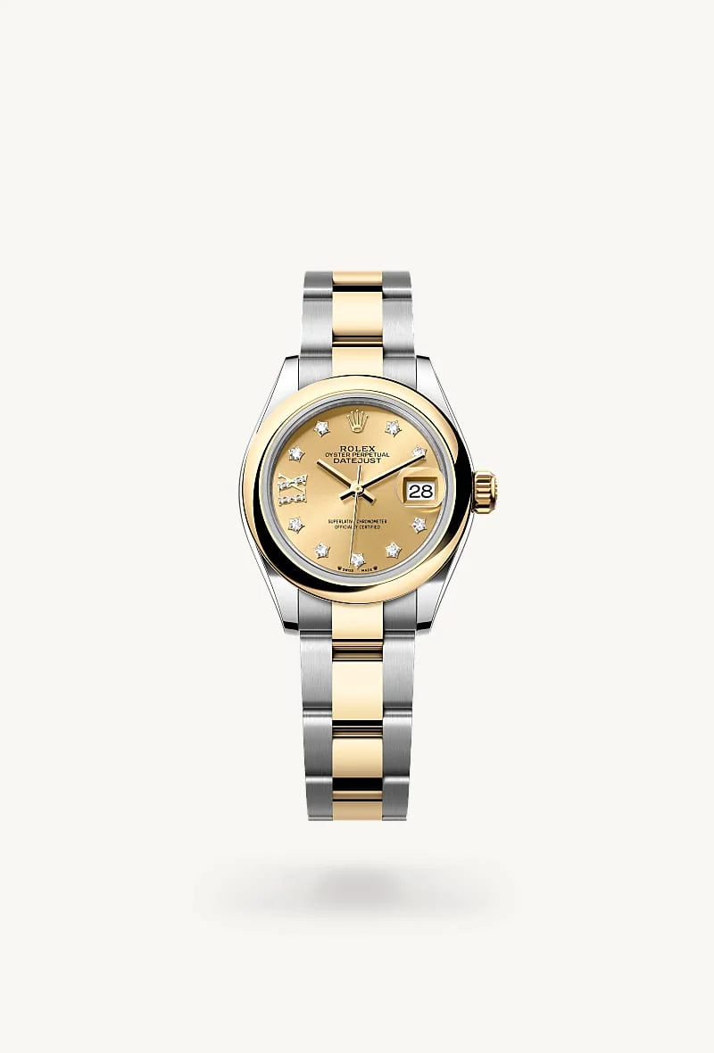 Rolex Lady-Datejust in Yellow Rolesor - combination of Oystersteel and yellow gold, M279163-0021 - Sylvan's Jewelers