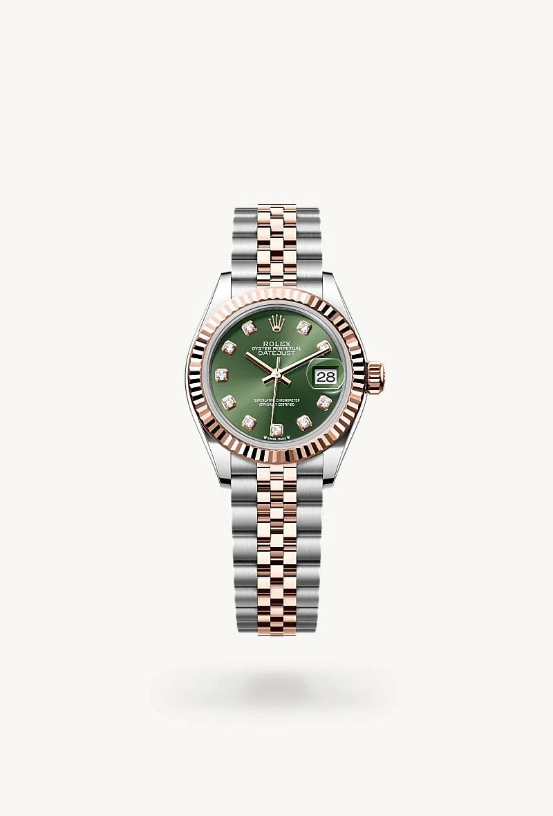 Rolex Lady-Datejust in Everose Rolesor - combination of Oystersteel and Everose gold, M279171-0007 - Sylvan's Jewelers