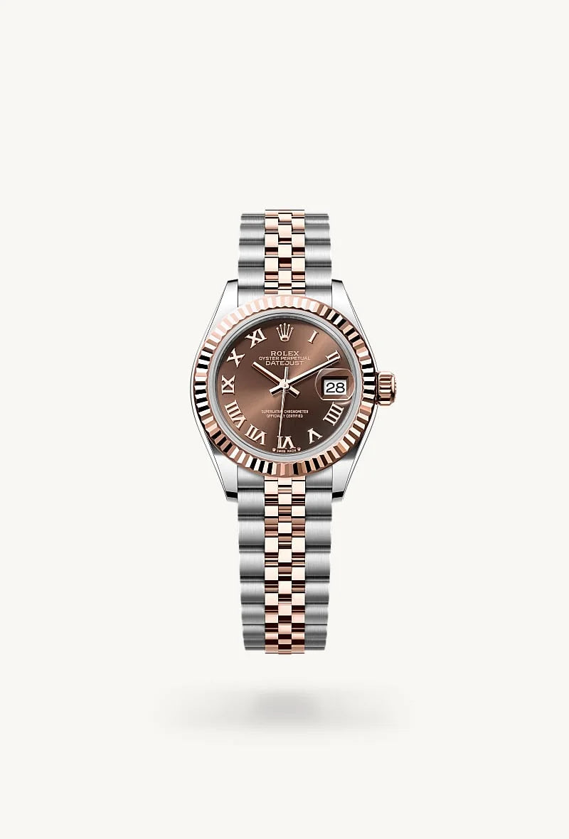 rolex Lady-Datejust in Everose Rolesor - combination of Oystersteel and Everose gold, M279171-0009 - Sylvan's Jewelers