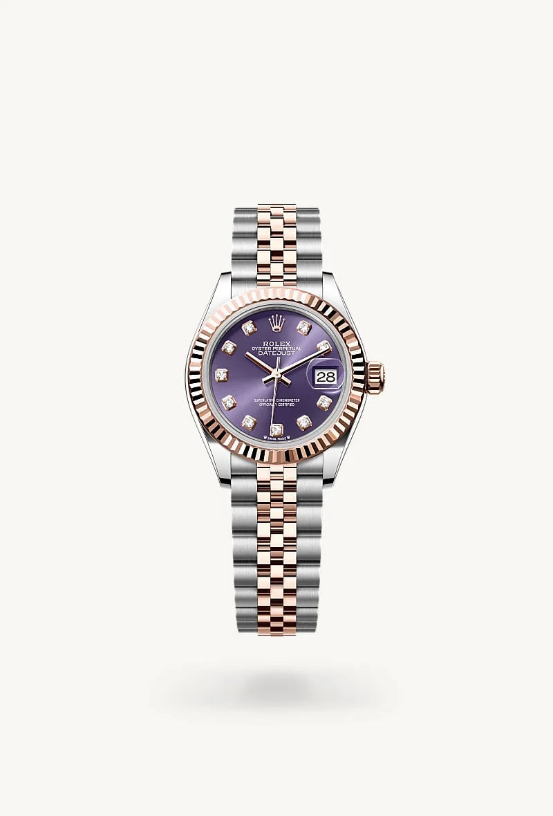 Rolex Lady-Datejust in Everose Rolesor - combination of Oystersteel and Everose gold, M279171-0015 - Sylvan's Jewelers
