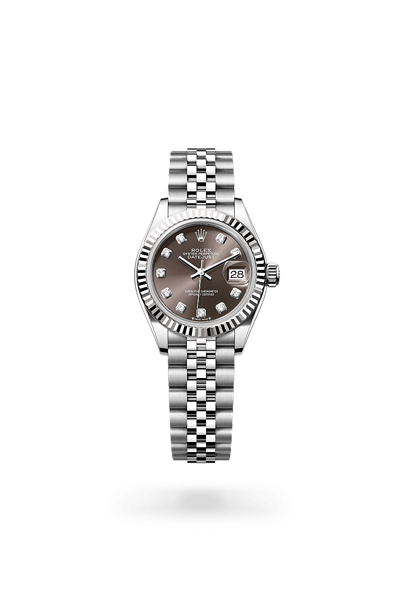 rolex Lady-Datejust in White Rolesor - combination of Oystersteel and white gold,  - Sylvans