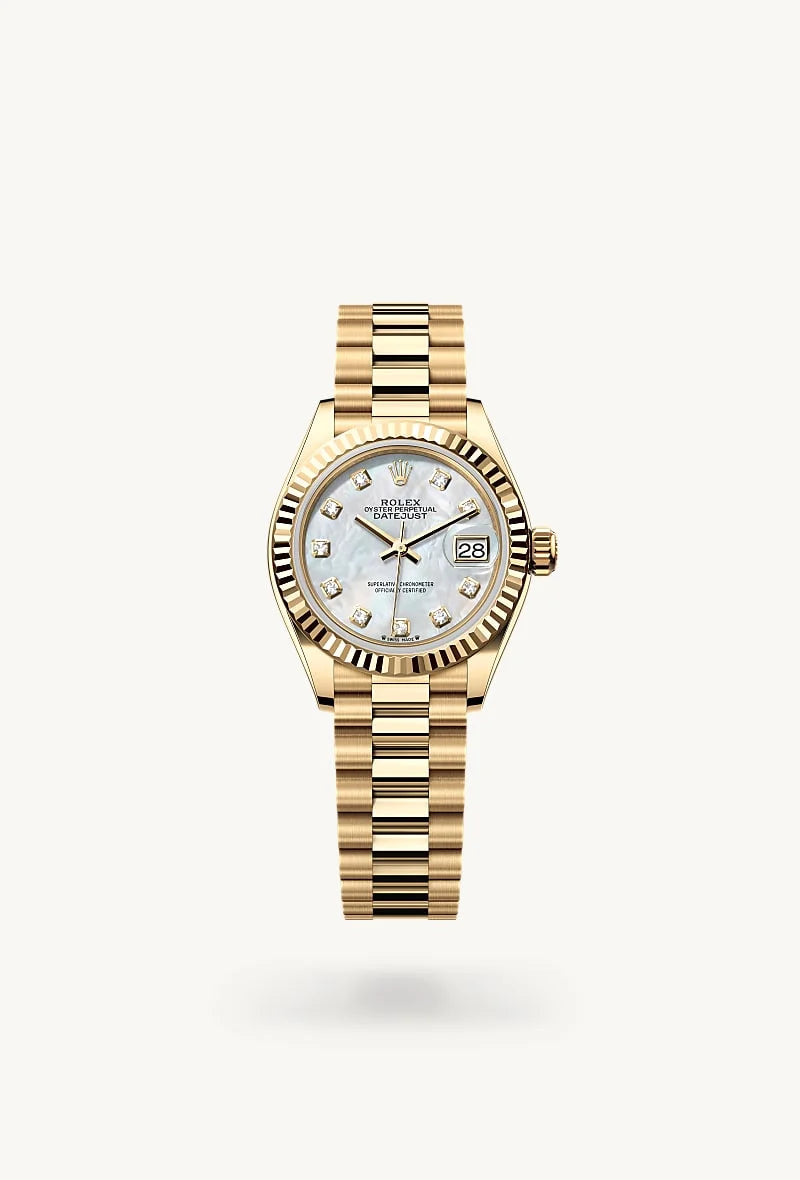 Rolex Lady-Datejust in 18 kt yellow gold, M279178-0025 - Sylvan's Jewelers