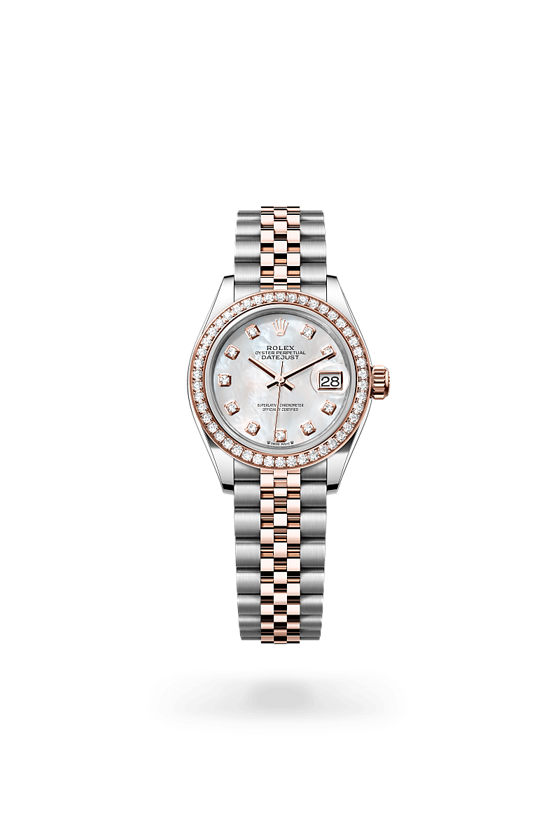 rolex Lady-Datejust in Everose Rolesor - combination of Oystersteel and Everose gold, M279381RBR-0013 - Sylvan's Jewelers