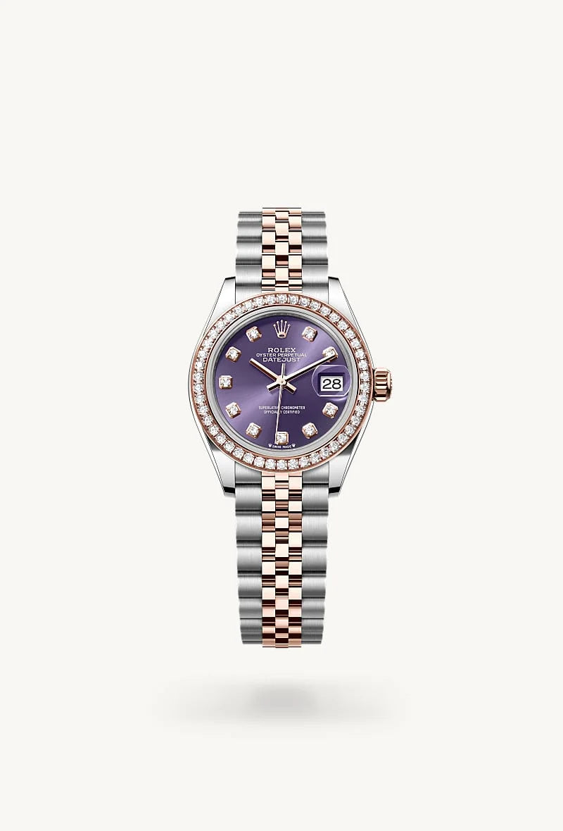 Rolex Lady-Datejust in Everose Rolesor - combination of Oystersteel and Everose gold, M279381RBR-0015 - Sylvan's Jewelers