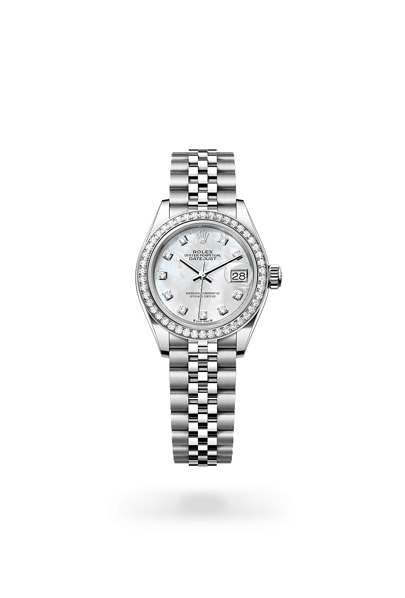 rolex Lady-Datejust in White Rolesor - combination of Oystersteel and white gold,  - Sylvans