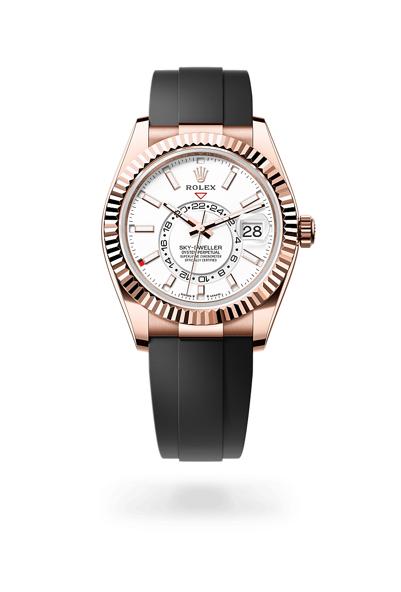 rolex Sky-Dweller in 18 kt Everose gold, M336235-0003 - Sylvan's Jewelers