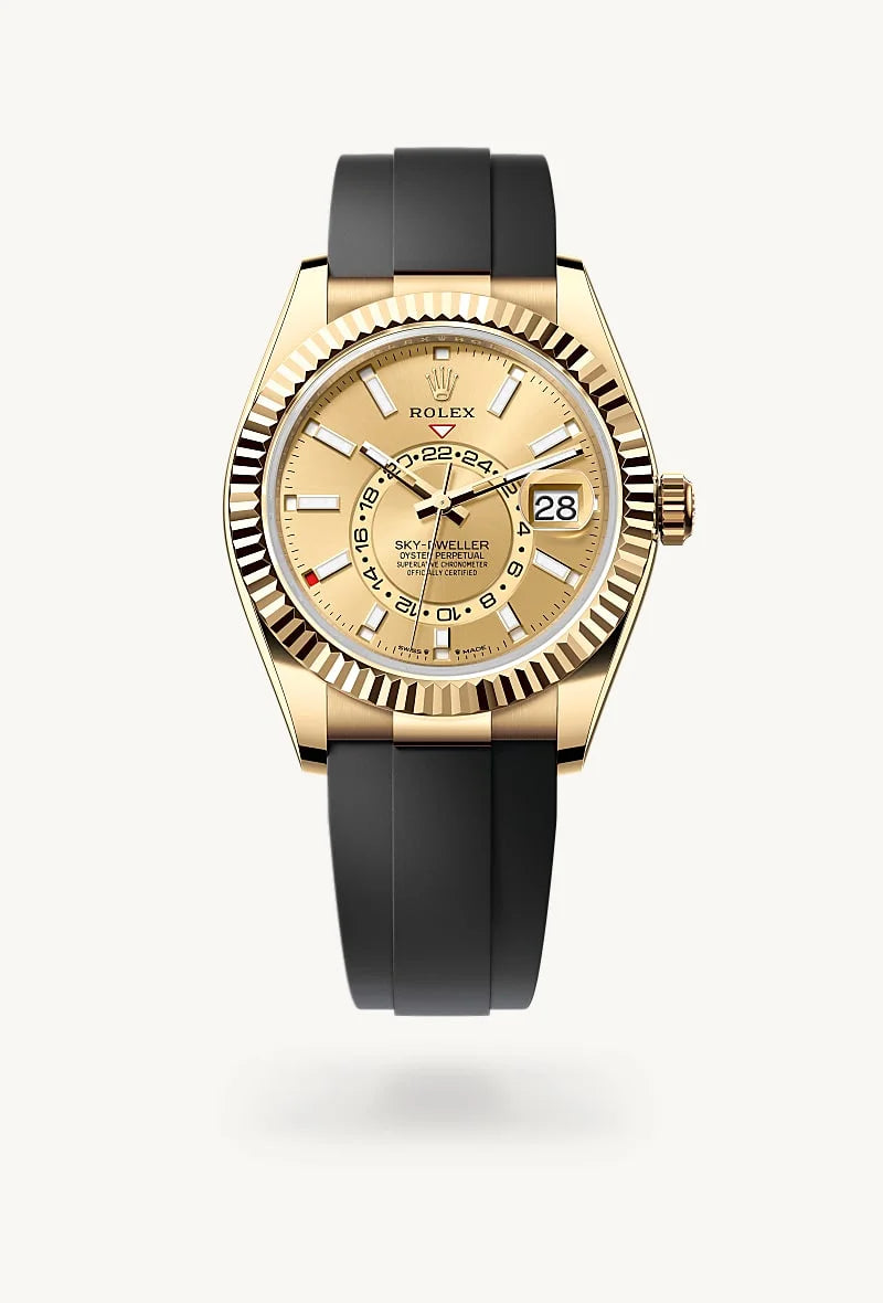 rolex Sky-Dweller in 18 kt yellow gold, M336238-0001 - Sylvan's Jewelers