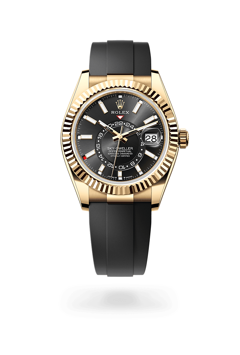 rolex Sky-Dweller in 18 kt yellow gold,  - Sylvans