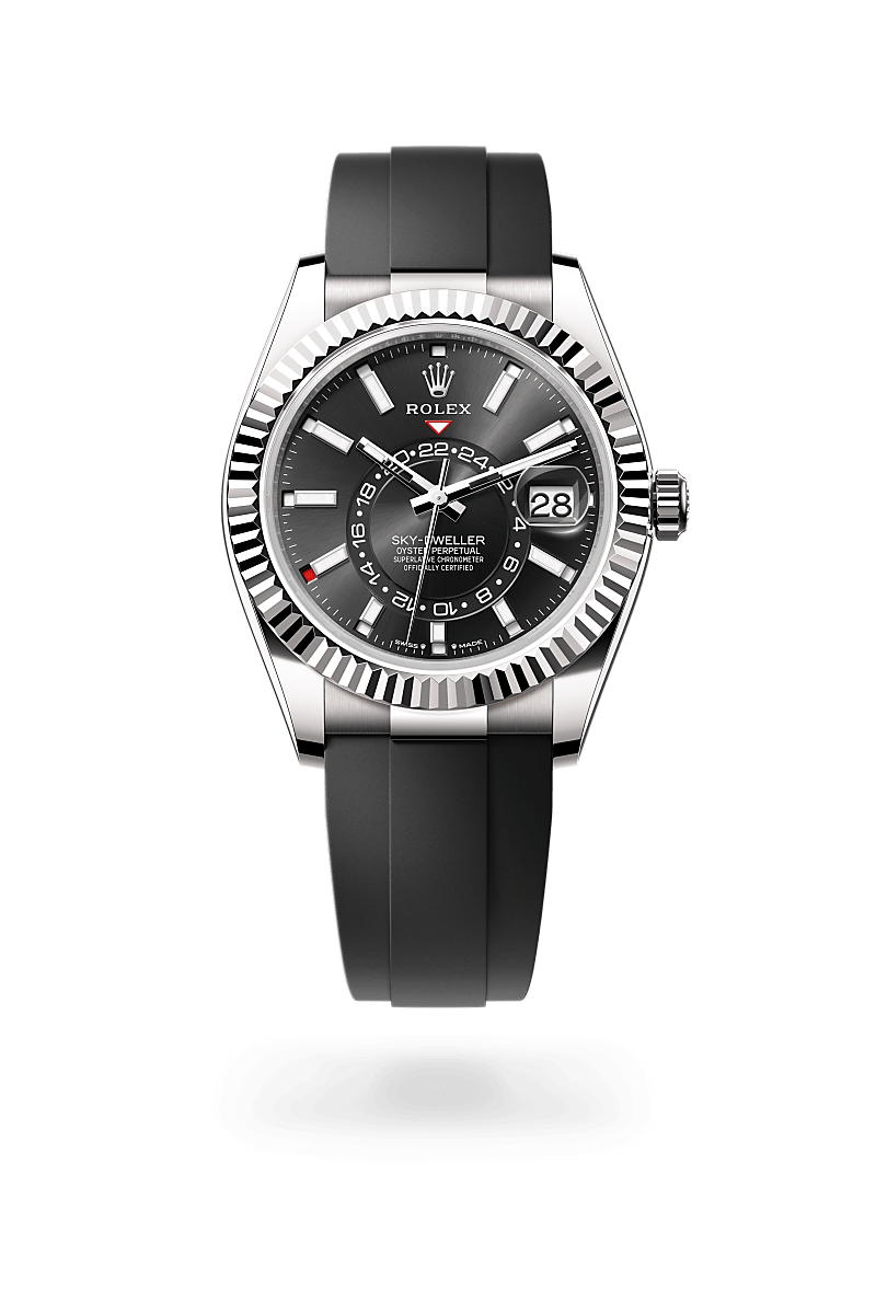 rolex Sky-Dweller in 18 kt white gold,  - Sylvans