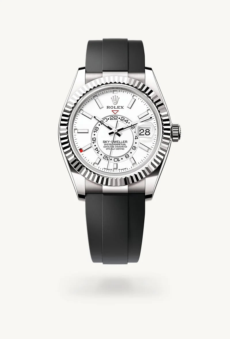 rolex Sky-Dweller in 18 kt white gold, M336239-0003 - Sylvan's Jewelers