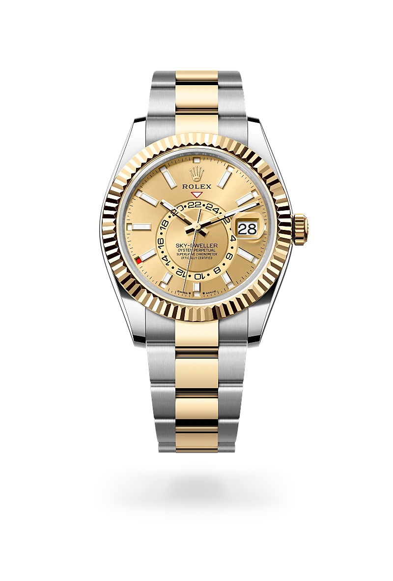 rolex Sky-Dweller in Yellow Rolesor - combination of Oystersteel and yellow gold, M336933-0001 - Sylvan's Jewelers