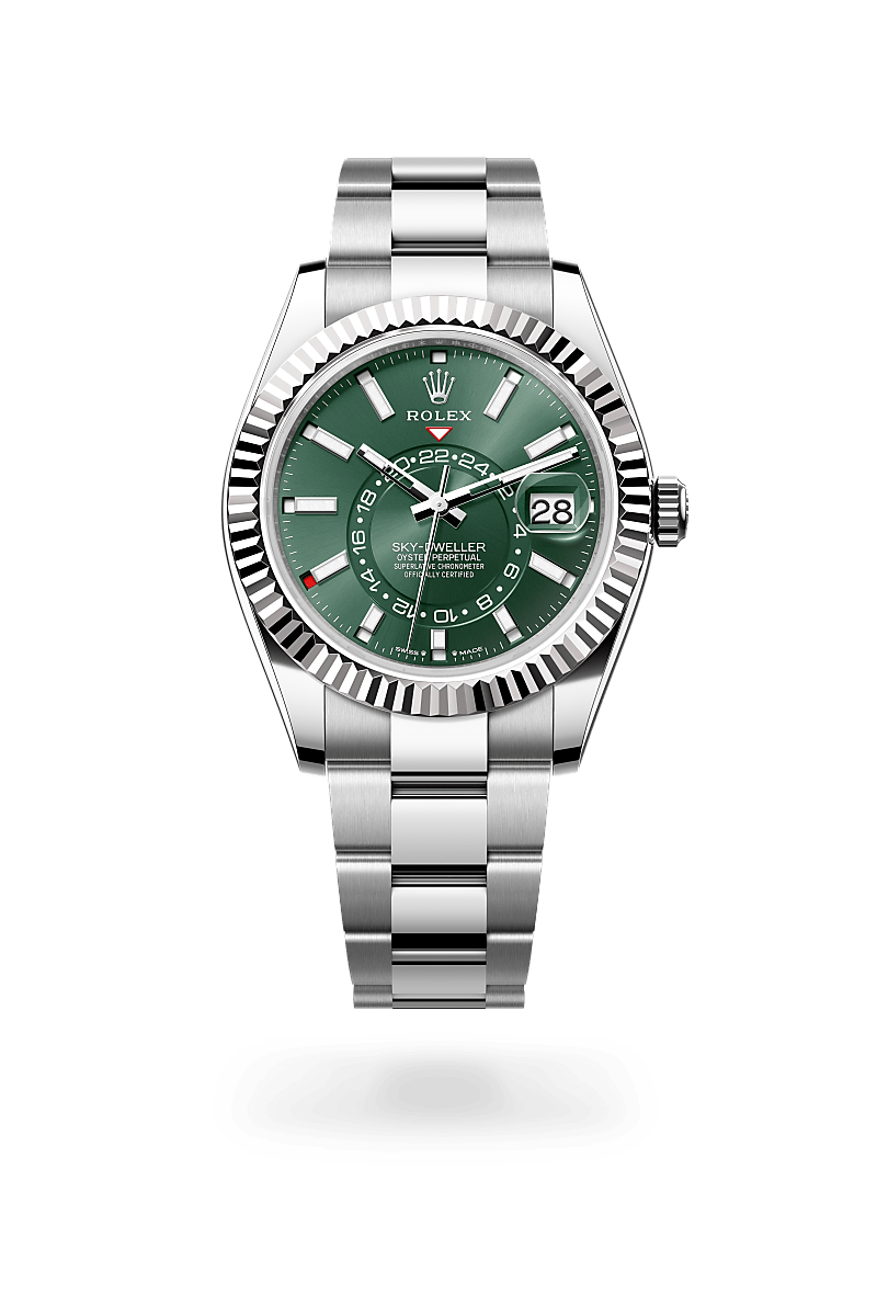 rolex Sky-Dweller in White Rolesor - combination of Oystersteel and white gold,  - Sylvans