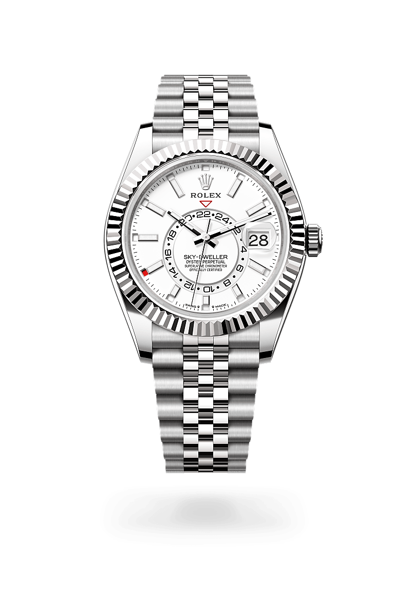 rolex Sky-Dweller in White Rolesor - combination of Oystersteel and white gold,  - Sylvans