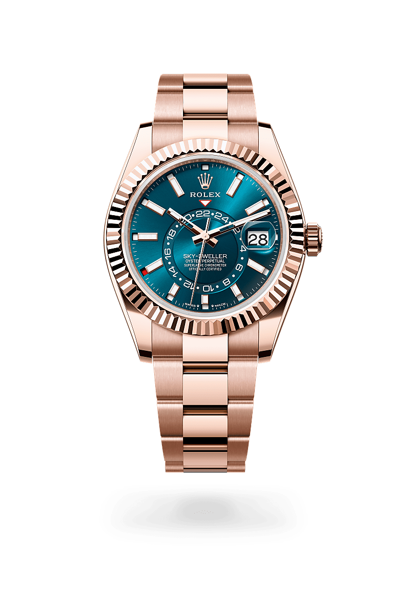 rolex Sky-Dweller in 18 kt Everose gold,  - Sylvans