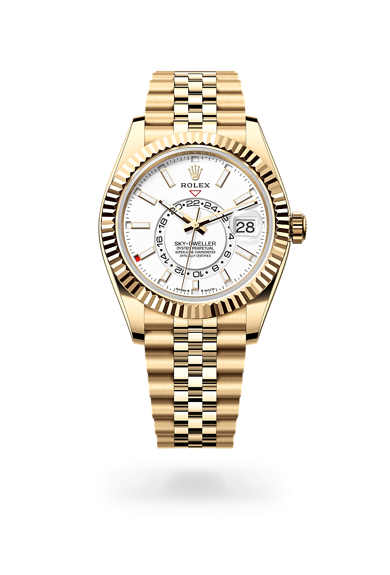 rolex Sky-Dweller in 18 kt yellow gold,  - Sylvans