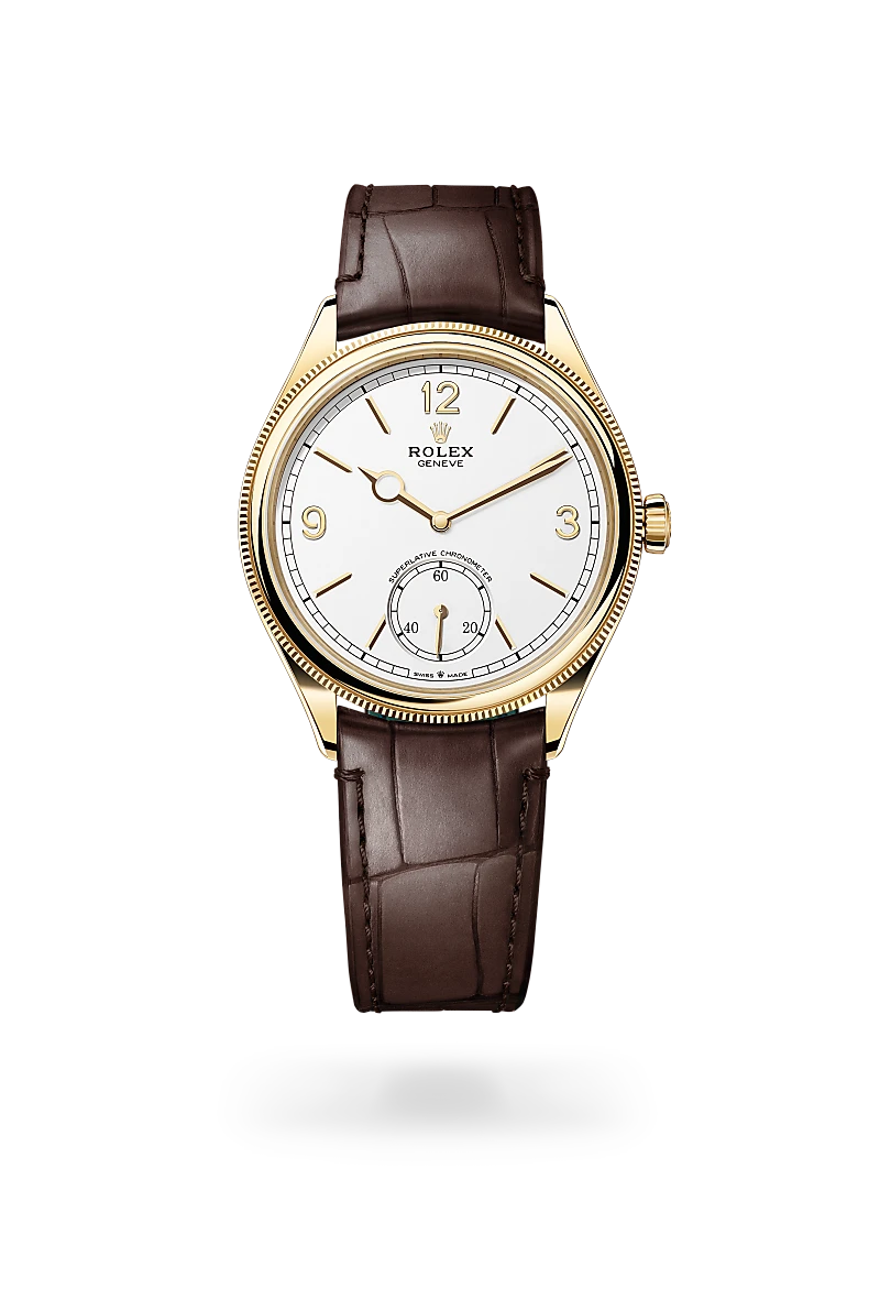 rolex 1908 in 18 kt yellow gold, M52508-0006 - Sylvan's Jewelers