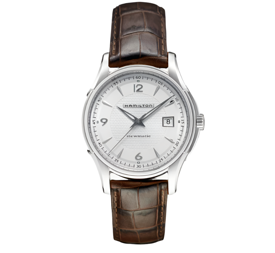 40mm Jazzmaster Viewmatic Automatic Watch with Silver Dial in Stainless Steel, Strap