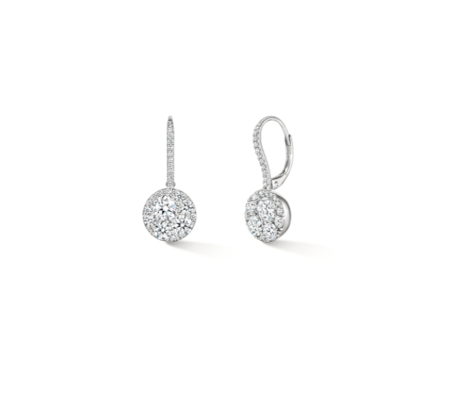Tessa 2.16ct Diamond Drop Earrings in 18K White Gold