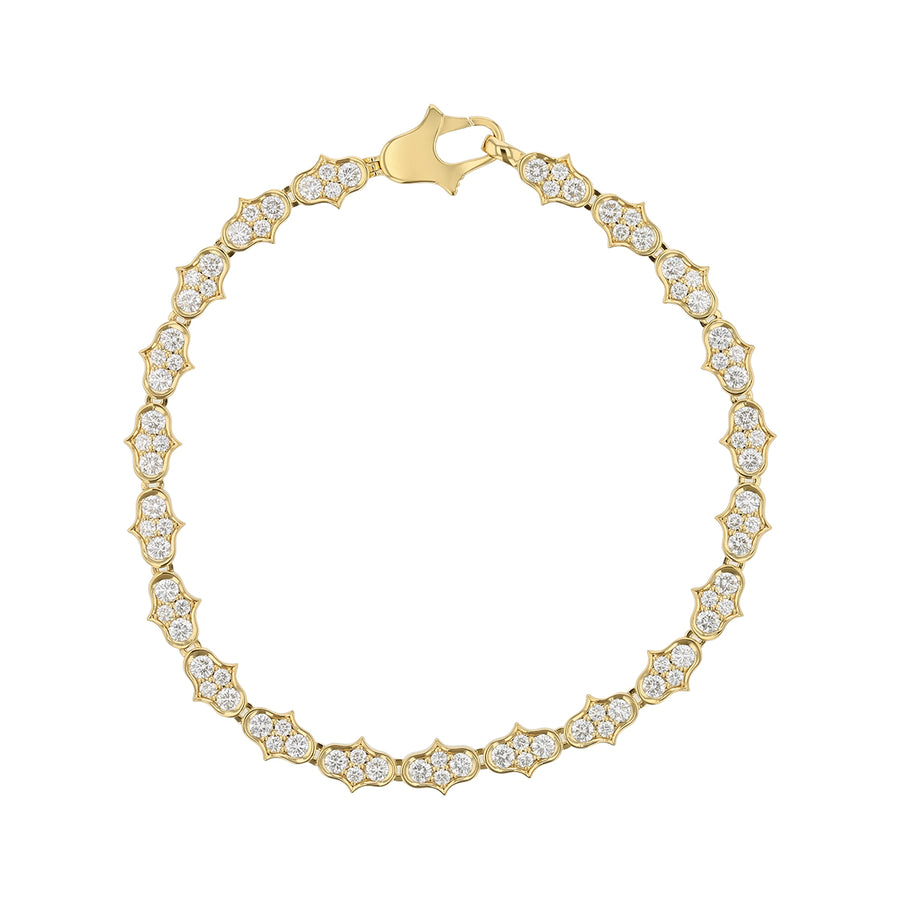 Cobra 2.30ct Diamond Line Bracelet in 18K Yellow Gold, 7"