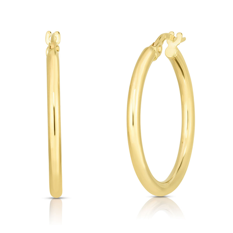 Small Hoop Earrings in 18K Yellow Gold