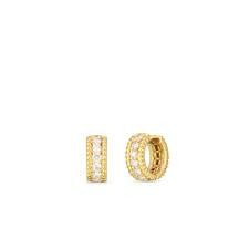Siena 0.80ct Diamond Huggie Earrings in 18K Yellow Gold