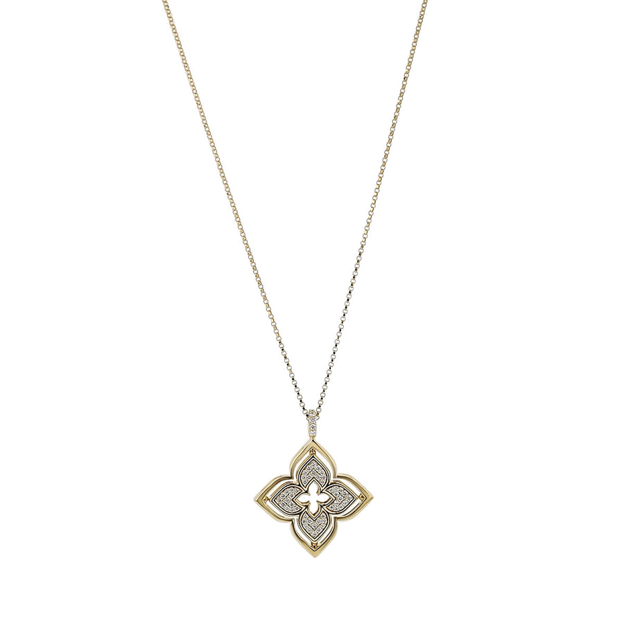 Venetian Princess 0.35ct Diamond Pendant in 18K Yellow Gold, 17" chain